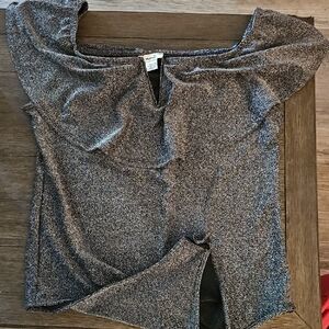 Shimmering Off-Shoulder Top